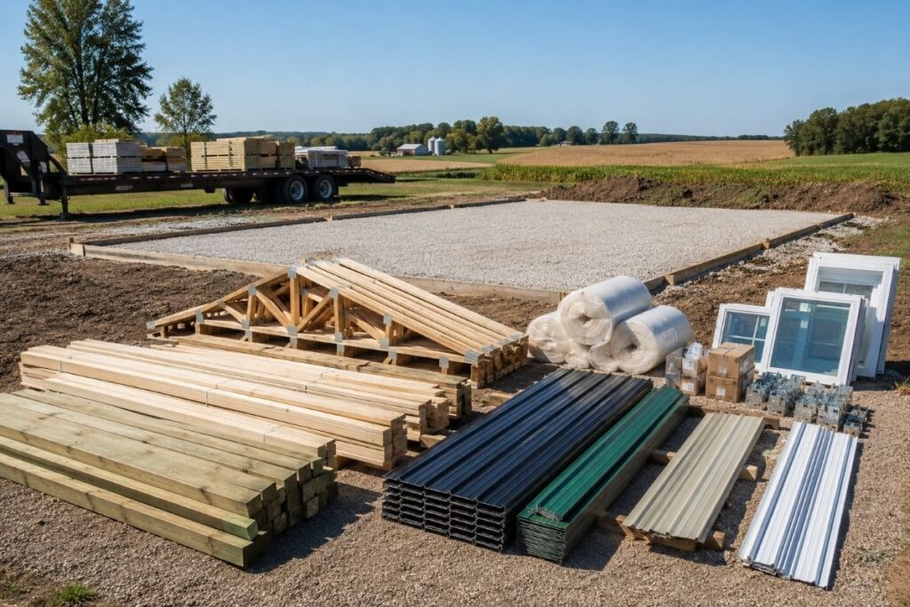 complete pole building kit