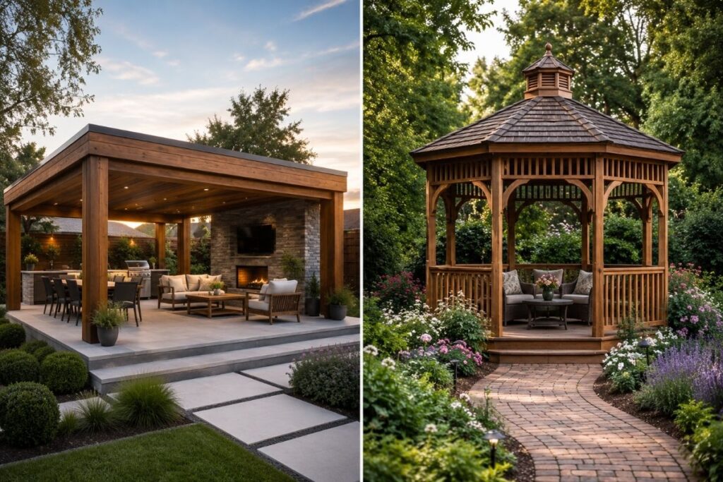 Pavilion vs Gazebo