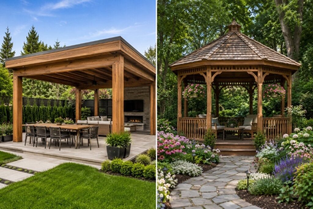 Pavilion vs Gazebo