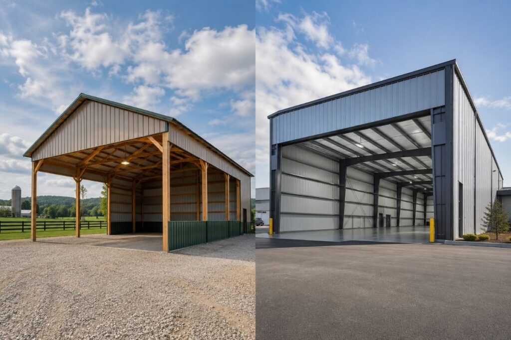 Pole Barn vs Steel Building