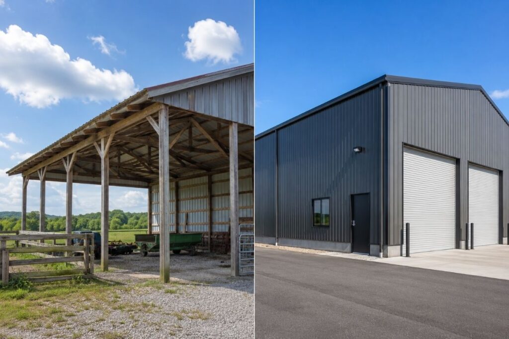 Pole Barn vs Steel Building