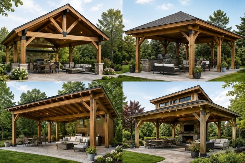 Timber Frame Pavilion Roof Types