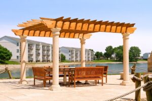 timber frame pergola